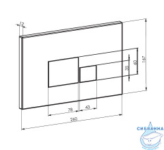 Кнопка смыва Toni Arti Tocco TA-0074 черный матовый