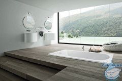 Акриловая ванна C-BATH Geba 180х75 с каркасом