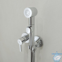  Встраиваемый смеситель с гигиеническим душем Iddis Axes AXESBR2i08 (хром)