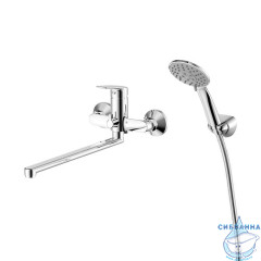 Смеситель для ванны с длинным изливом, Horizont, Milardo, HORSB02M10