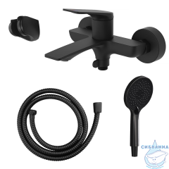 Смеситель для ванны Azario Lursy AZ-K3049B (черный матовый)