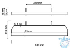 Полотенцедержатель Bemeta Rawell 101204161