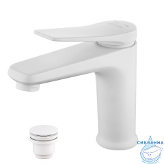Смеситель для раковины Lemark Bronx LM3706MW (белый матовый)