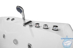 Акриловая ванна с гидромассажем Loranto CS-806NL 170x120 с каркасом