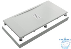 Поддон из литьевого мрамора Bas Flow 100x70 белый