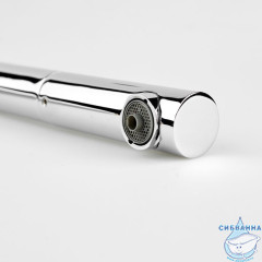 Излив для смесителя, кухня, L-образный, нержавеющая сталь, 226х301 мм, поворотный, хром, IDDIS, 995L23C5SM