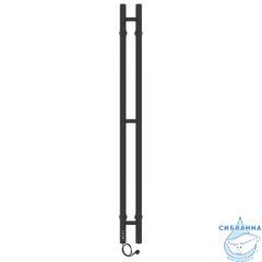Полотенцесушитель электрический Laris Прайм 8х120 L (черный матовый)