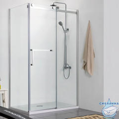 Душевое ограждение Azario Vancouver 120x100 AZ-NKF1131R 1000 профиль серебро, стекло прозрачное (без поддона)
