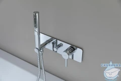 Встраиваемый смеситель для ванны Allen Brau Priority 265372 (хром)