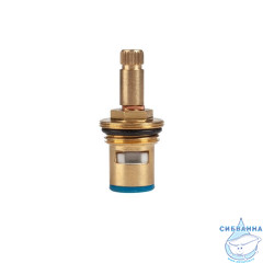 Кран-букса для смесителя, керамика, 90°, 20 зубцов, G1/2", М24, h=50 мм, IDDIS, 998CR501SM-1