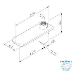 Излив для ванны Am.Pm F50A70900