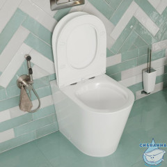 Унитаз приставной, безободковый, Calipso, IDDIS, CALRDSEi26
