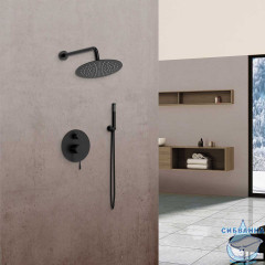 Душевая система Vincea Desire 260 1 режим VSFW-1D1MB (черный матовый )