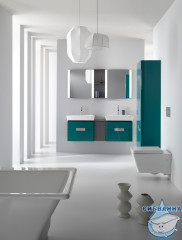 Тумба Jacob Delafon Reve 57 оливковый с раковиной Reve 60