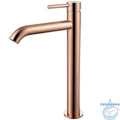 Смеситель для раковины ABBER Wasser Kreis AF8111RG (без донного клапана) (розовое золото)