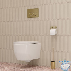 Клавиша смыва, универсальная, золото, Unisteel, 001, IDDIS, UNS01GGi77