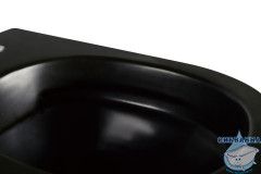 Унитаз подвесной безободковый Abber Bequem AC1100MB с сиденьем Soft Close (микролифт) (черный матовый)