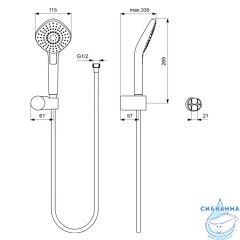 Комплект смесителей Ideal Standard Esla BD002XC (хром)