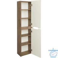 Шкаф-колонна Акватон Оливия 40 бежевый/дуб велингтон 1A254603OLVG0