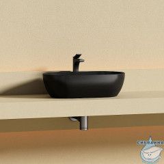  Раковина на столешницу 50 см Ceramicanova Twist CN12001MB (черный матовый)