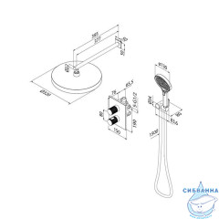 Душевая система Iddis Duna 320 1 режим DUNSB0Ti67 (хром)