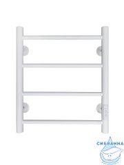 Полотенцесушитель электрический Санприз Аврора П4 40х50  (белый матовый) (подключение универсальное)