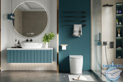 Унитаз приставной  импульсный Abber Bequem AC1114P с сиденьем Soft Close (микролифт) (белый)