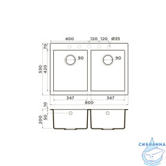 Кухонная мойка Omoikiri Bosen 80-2-BE ваниль