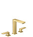 Смеситель для раковины Hansgrohe Metropol 32515990 (с донным клапаном) (золото)