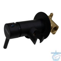 Встраиваемый смеситель с гигиеническим душем Loranto LR80543000 (черный)