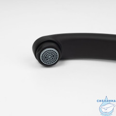 Излив для смесителя, кухня, нерж. сталь, 207х152 мм, поворотный, черный, IDDIS, 995V21B5SM