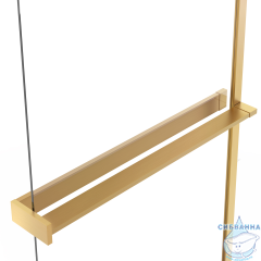 Walk-in Vincea Walk In HS 90 профиль брашированное золото, стекло прозрачное VSW-1HR900CLG