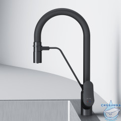 Смеситель для кухни AM.PM Like F8007822 (черный матовый)