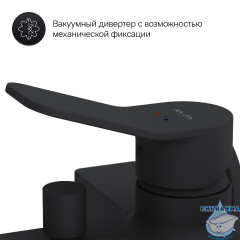 Смеситель для ванны  AM.PM X-Joy F85A10022 (черный матовый)