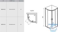 Душевое ограждение Ravak Blix BLCP4 90х90 профиль белый, стекло прозрачное (без поддона)