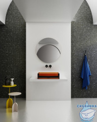 Раковина на столешницу 60 см ABBER Kristall  AT2803Opal