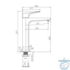 Смеситель для раковины Raglo R07.15.33 (медь)