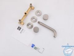 Смеситель ABBER Wasser Kreis AF81122SP для раковины скрытого монтажа, сатин