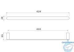 Полотенцедержатель Aquatek Лира AQ4414CR