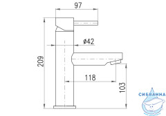Смеситель для раковины Rav Slezak Сена SE928.5CMAT (без донного клапана) (черный)