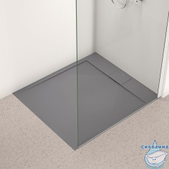 Поддон из литьевого мрамора Ideal Standard Ultraflat 100х90 T5231FS серый