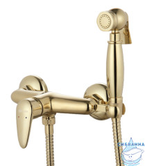 Настенный смеситель с гигиеническим душем Lemark Pramen LM3318G