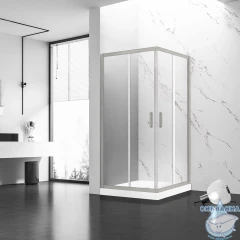 Душевое ограждение Veconi Rovigo 100x90 профиль никель, стекло прозрачное RV84-10090-01-C5 (без поддона)