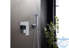 Встраиваемый смеситель с гигиеническим душем Aquatek Либра AQ1619CR (хром )