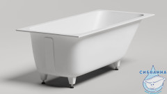 Ванна из искусственного камня Salini Orlando Kit 160x70 (материал S-Sense, белый глянцевый)