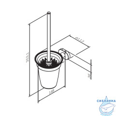 Ершик для унитаза Am.Pm Sense A7433300