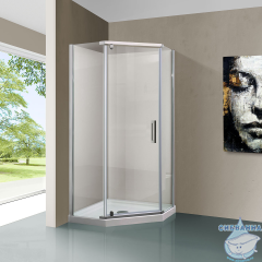 Душевое ограждение Vincea Stresa 100x100 профиль хром, стекло прозрачное VSP-1S100CL