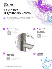 Смеситель для раковины Lemark Карелия LMF-2012S-SS (нержавеющая сталь)