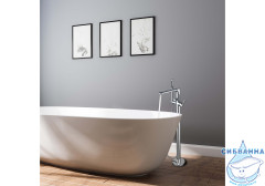 Смеситель для ванны напольный Aquatek Ника AQ1845CR (хром)