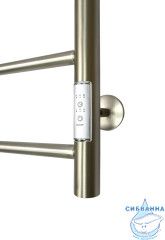 Полотенцесушитель электрический Санприз Аврора П8 50Х80 U (никель) (подключение универсальное)